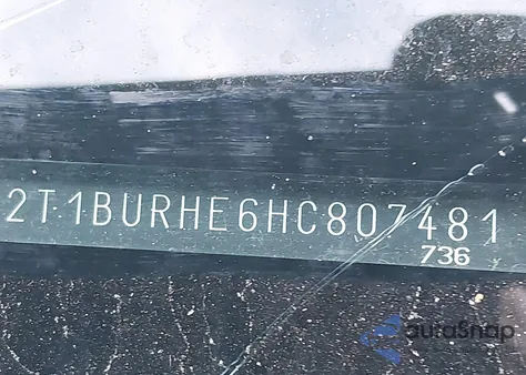 2017 Toyota Corolla L/Le/Xle/Se/Xse z USA, uszkodzony, nr VIN 2T1BURHE6HC807481